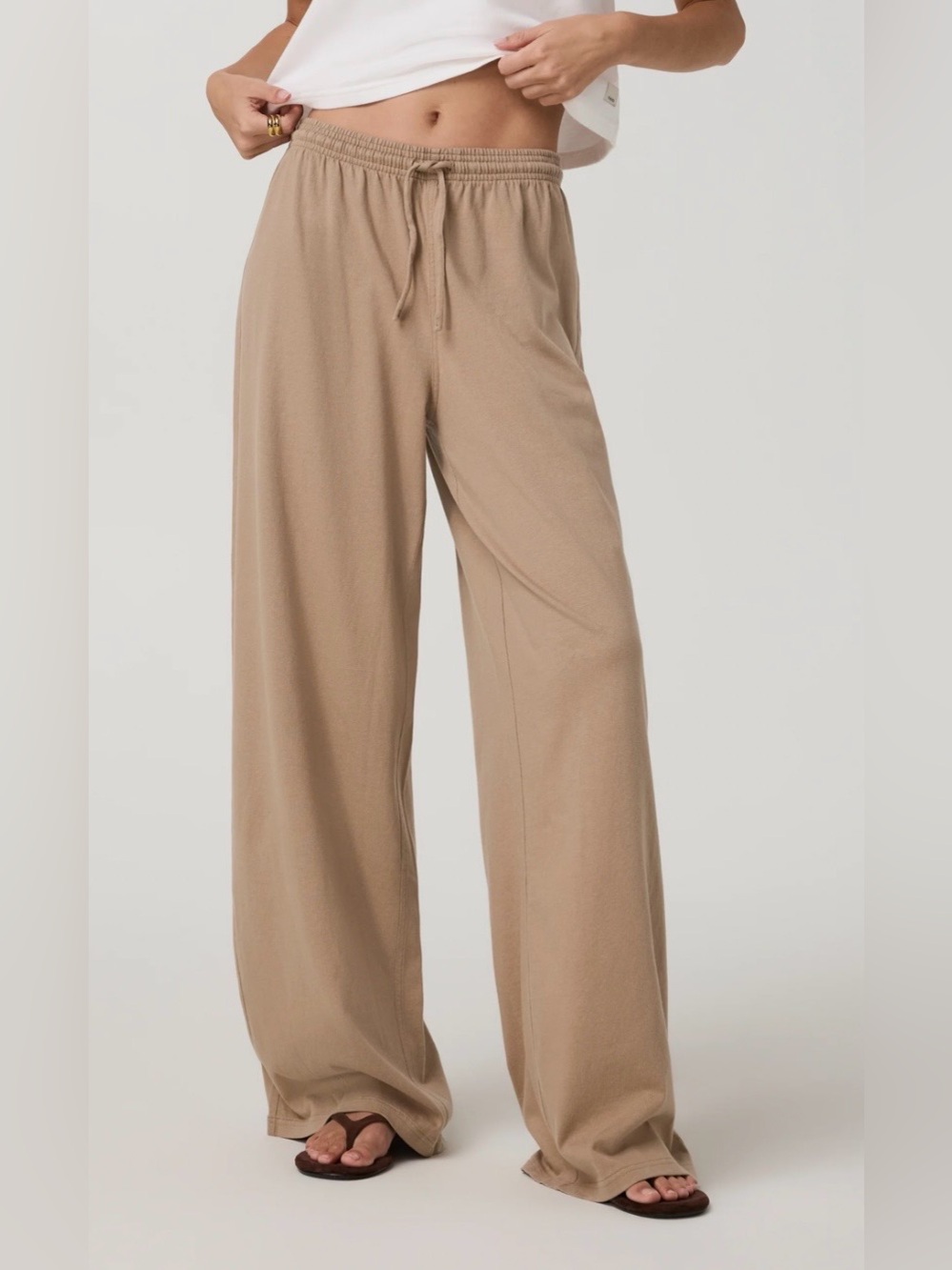 Vuori  NWT Heavyweight Cotton Easy Wide Leg Pants Goldenrod Size L